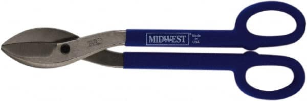 Midwest Snips - 2-1/2" Length of Cut, Straight Pattern Tinner's Snip - 16" OAL, 16 AWG Steel Capacity - Americas Tooling