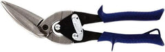 Midwest Snips - 2-3/8" Length of Cut, Straight Pattern Offset Aviation Snip - 10-1/2" OAL, 20 AWG Steel Capacity - Americas Tooling