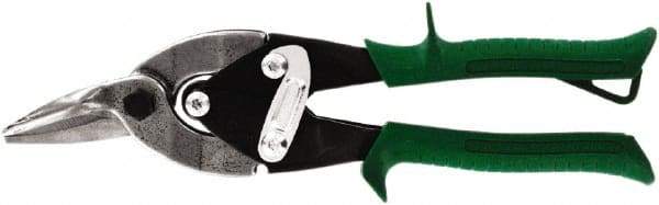 Midwest Snips - 1-1/4" Length of Cut, Right Pattern Aviation Snip - 10" OAL, 18 AWG Steel Capacity - Americas Tooling