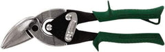 Midwest Snips - 1-1/4" Length of Cut, Right Pattern Offset Aviation Snip - 9-3/4" OAL, 18 AWG Steel Capacity - Americas Tooling