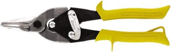 Midwest Snips - 1-3/8" Length of Cut, Straight Pattern Aviation Snip - 10" OAL, 18 AWG Steel Capacity - Americas Tooling