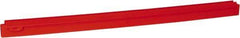 Vikan - 27.6" Polypropylene Blade Squeegee Refill - Threaded End, Double Edge, Red, Polypropylene Holder, Use with 77154 - Americas Tooling