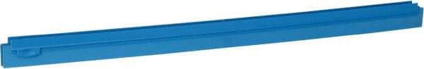 Vikan - 27.6" Polypropylene Blade Squeegee Refill - Threaded End, Double Edge, Blue, Polypropylene Holder, Use with 77153 - Americas Tooling