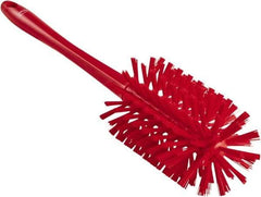 Vikan - 3-1/2" Diam Polyester Bottle Brush - 17" OAL, 6-1/4" Head Length, Polypropylene Handle - Americas Tooling