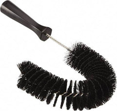 Vikan - 2-1/4" Diam Polyester Hook Brush - 15-1/2" OAL, 6-1/2" Head Length, Polypropylene Handle - Americas Tooling