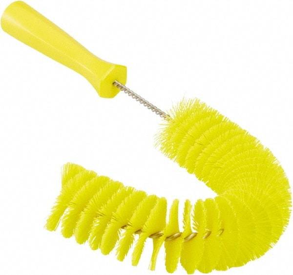 Vikan - 2-1/4" Diam Polyester Hook Brush - 15-1/2" OAL, 6-1/2" Head Length, Polypropylene Handle - Americas Tooling