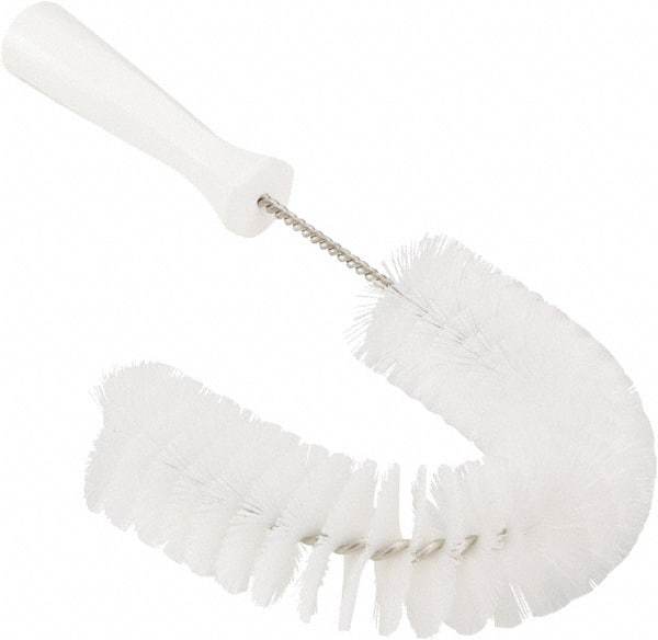 Vikan - 2-1/4" Diam Polyester Hook Brush - 15-1/2" OAL, 6-1/2" Head Length, Polypropylene Handle - Americas Tooling