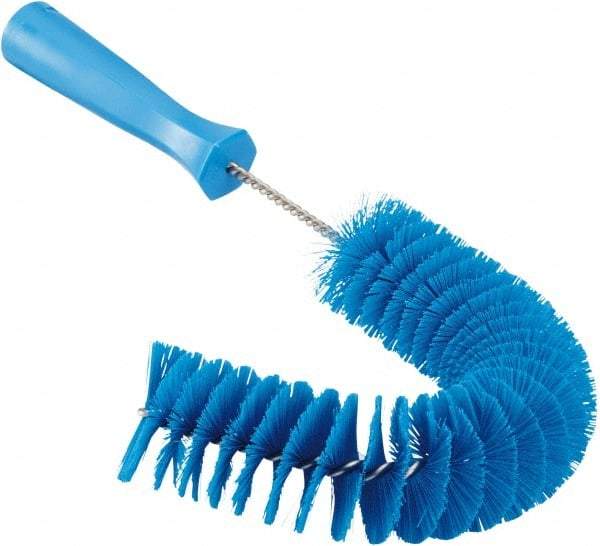 Vikan - 2-1/4" Diam Polyester Hook Brush - 15-1/2" OAL, 6-1/2" Head Length, Polypropylene Handle - Americas Tooling