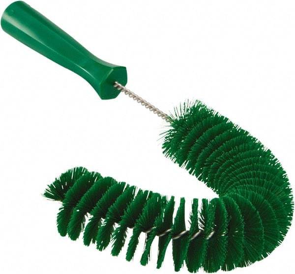 Vikan - 2-1/4" Diam Polyester Hook Brush - 15-1/2" OAL, 6-1/2" Head Length, Polypropylene Handle - Americas Tooling