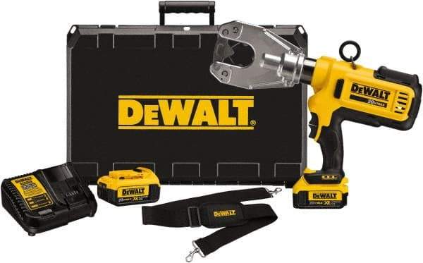 DeWALT - 6 Ton Electric Crimper - Includes DCE350, (2) DCB204, DCE115, Shoulder Strap, Kit Box - Americas Tooling