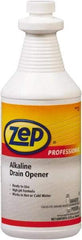 ZEP Commercial - 1 Qt Liquid Drain Cleaner - Unscented, Bottle - Americas Tooling