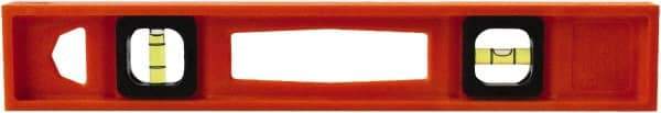 Johnson Level & Tool - 14" Long 2 Vial I-Beam Level - Structo-Cast, Orange - Americas Tooling