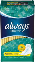 Always - Folded Sanitary Napkins - Regular Absorbency, Up to 8 Hours LeakGuard Protection - Americas Tooling