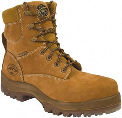 OLIVER - Men's Size 11 Wide Width Composite Work Boot - Wheat, Leather Upper, Rubber Outsole, 6" High, Lace-Up - Americas Tooling