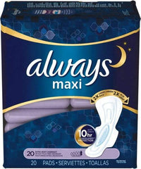 Always - Folded Sanitary Napkins - Extra Heavy Protection, Overnight, Up to 8 Hour Absorbency - Americas Tooling