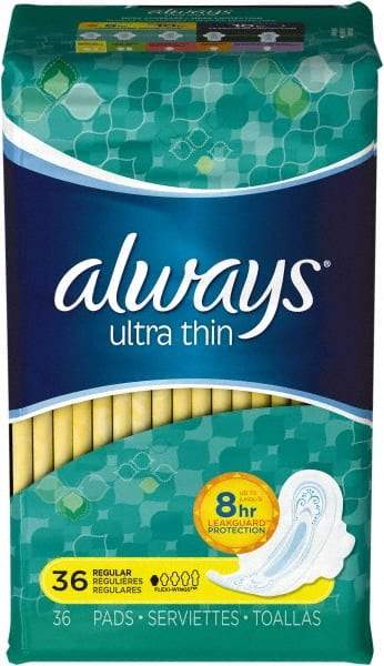 Always - Folded Sanitary Napkins - Regular Absorbency, Up to 8 Hours LeakGuard Protection - Americas Tooling