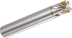 Kyocera - 1" Cut Diam, 0.236" Max Depth of Cut, 1" Shank Diam, 6.3" OAL, Indexable Square Shoulder End Mill - BDMT 0703 Inserts, Cylindrical Shank, 90° Lead Angle, Through Coolant - Americas Tooling