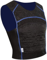 Techniche - Size M, Black & Blue Cooling Vest - Pullover, Spandex, Nylon, HyperKewl - Americas Tooling