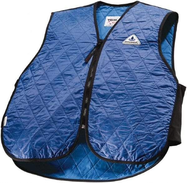 Techniche - Size S, Royal Blue Cooling Vest - Zipper Front, Nylon, HyperKewl - Americas Tooling