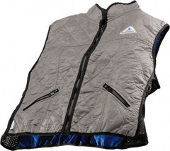 Techniche - Size XL, Silver Cooling Vest - Zipper Front, Nylon, HyperKewl - Americas Tooling