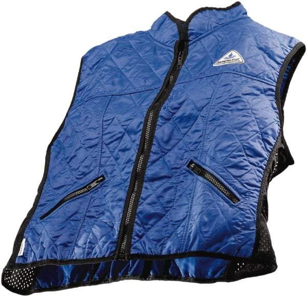 Techniche - Size L, Blue Cooling Vest - Zipper Front, Nylon, HyperKewl - Americas Tooling