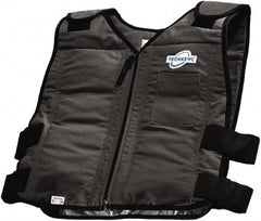 Techniche - Size 2XL, Black Cooling Vest - Zipper Front, Cotton - Americas Tooling