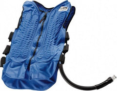 Techniche - Size 2XL, Blue Cooling Vest - Zipper Front, Nylon, Mesh, Polyurethane - Americas Tooling