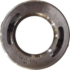 Taper Line - 1-1/8-12 Thread, Steel, One Piece Threaded Shaft Collar - 1-7/8" Outside Diam, 1/2" Wide - Americas Tooling