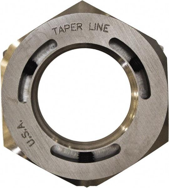 Taper Line - 2-3/4 - 12 Thread, 2-3/4" Bore Diam, 4" OD, Shaft Locking Device - 1-37/64" OAW - Americas Tooling