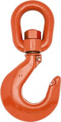 Campbell - #5 Hook, 3 Ton Capacity, Alloy Steel Swivel Hoist Hook - 8-1/4" Long x 4-1/8" Wide - Americas Tooling