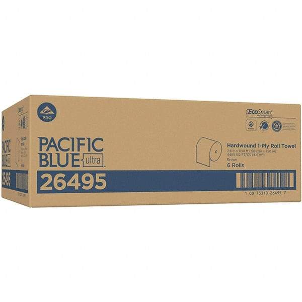 Georgia Pacific - Hard Roll of 1 Ply Brown Paper Towels - 7-7/8" Wide, 1,150' Roll Length - Americas Tooling