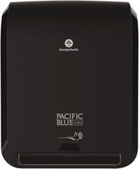 Georgia Pacific - Hands Free, Plastic Paper Towel Dispenser - 16.8" High x 12.9" Wide x 9" Deep, 1 Roll with Stub, Black - Americas Tooling