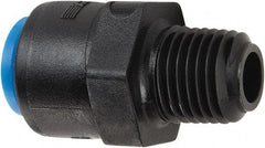 Parker - 1/4" Kynar Check Valve - Inline, Push-to-Connect x MNPT, 300 WOG - Americas Tooling