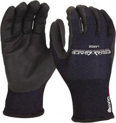 PRO-SAFE - Size 2XL (11) Nitrile Coated Nylon/Nitrile Work Gloves - Palm & Fingers Coated, Slip-On Cuff, Black, Paired - Americas Tooling