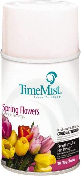 TimeMist - 5.3 oz Air Freshener Dispenser Canister Refill - Spring Flowers, Compatible with TimeMist Metered Fragrance Dispensers - Americas Tooling