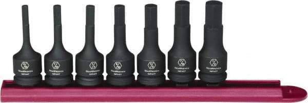 GearWrench - 7 Piece 3/8" Drive Inch Impact Hex Bit Socket Set - 3/16 to 1/2" Hex - Americas Tooling