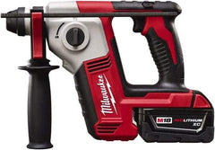 Milwaukee Tool - 18 Volt SDS Plus Chuck Cordless Rotary Hammer - 0 to 7,000 BPM, 0 to 1,300 RPM, Reversible - Americas Tooling