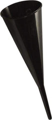 Funnel King - 1 Qt Capacity Polypropylene Funnel - 4-3/4" Mouth OD, 1/2" Tip OD, 18" Straight Spout, Black - Americas Tooling