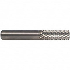 M.A. Ford - 1/4" Diam, 3/4" LOC, Plain End, Solid Carbide Diamond Pattern Router Bit - 3" OAL, 1/4" Shank Diam - Americas Tooling