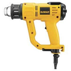 DeWALT - 115 to 1,100°F Heat Setting, 17.7 CFM Air Flow, Heat Gun - 120 Volts, 13 Amps, 1,550 Watts, 10' Cord Length - Americas Tooling