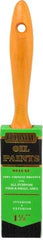 Premier Paint Roller - 1-1/2" Flat Hog Varnish Brush - 2-1/4" Bristle Length, 6-1/2" Wood Handle - Americas Tooling