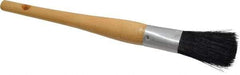 Premier Paint Roller - 3/4" Oval Hog Sash Brush - 2-1/2" Bristle Length, 8" Wood Handle - Americas Tooling