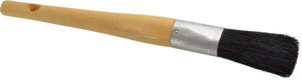 Premier Paint Roller - 1" Oval Hog Sash Brush - 2-3/4" Bristle Length, 8" Wood Handle - Americas Tooling