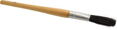 Premier Paint Roller - 1/4" Oval Hog Sash Brush - 1-3/4" Bristle Length, 5" Wood Handle - Americas Tooling