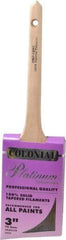 Premier Paint Roller - 3" Angled Synthetic Sash Brush - 3-1/4" Bristle Length, 9" Wood Rattail Handle - Americas Tooling