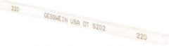 Made in USA - 220 Grit Aluminum Oxide Square Polishing Stone - Very Fine Grade, 1/4" Wide x 6" Long x 1/4" Thick, Oil Filled - Americas Tooling