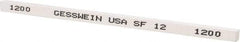 Made in USA - 1200 Grit Aluminum Oxide Square Polishing Stone - Ultra Fine Grade, 5/32" Wide x 4" Long x 5/32" Thick - Americas Tooling