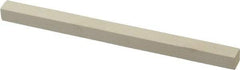 Made in USA - 800 Grit Aluminum Oxide Square Polishing Stone - Super Fine Grade, 1/4" Wide x 4" Long x 1/4" Thick - Americas Tooling