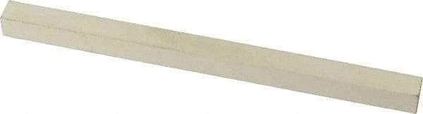 Made in USA - 900 Grit Aluminum Oxide Square Polishing Stone - Super Fine Grade, 1/4" Wide x 4" Long x 1/4" Thick - Americas Tooling