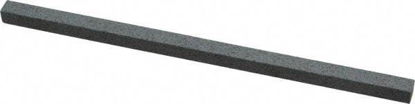 Made in USA - 150 Grit Silicon Carbide Square Polishing Stone - Very Fine Grade, 1/4" Wide x 6" Long x 1/4" Thick - Americas Tooling